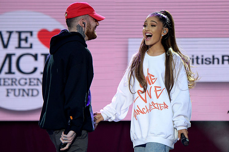how long have ariana grande and mac miller been dating for?